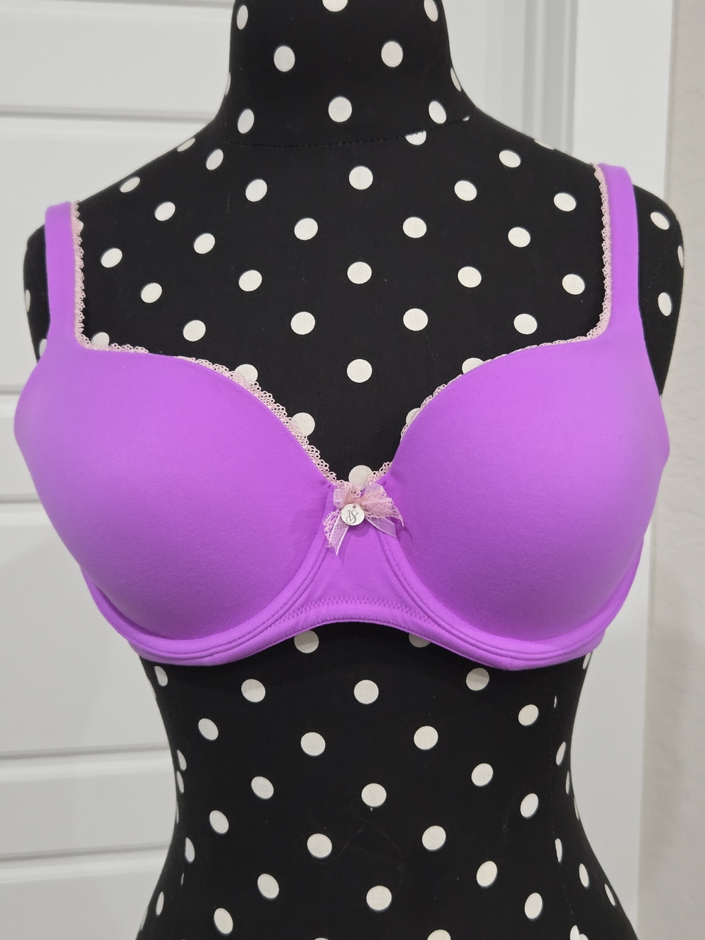 Victoria's Secret Body By Victoria Lined Demi Bra In Purple Sussex 36C